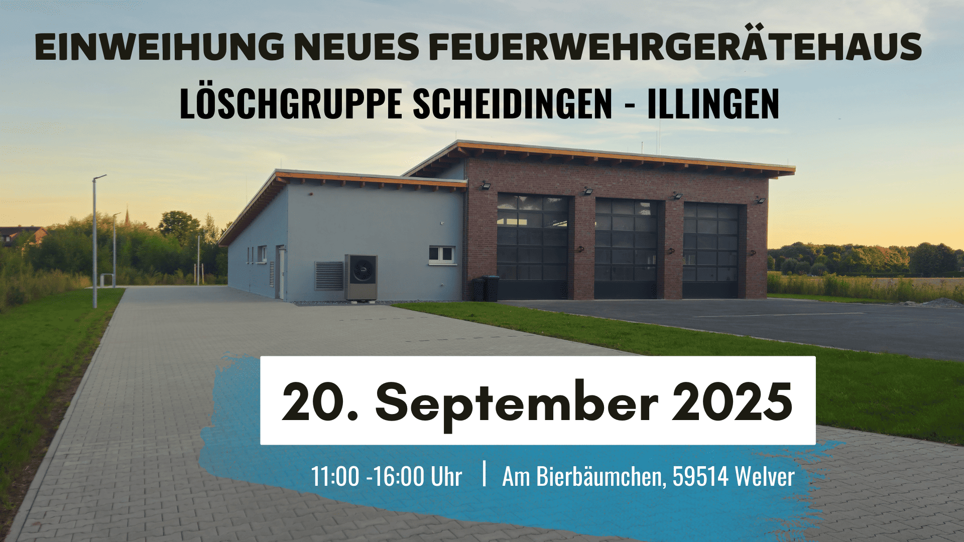 Veranstaltung am 20. SEPTEMBER: Einweihung neues Feuerwehrgerätehaus in Scheidingen 